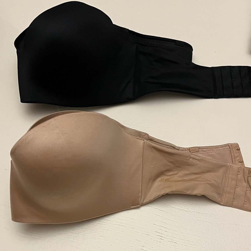 GAP Black and Tan Strapless Bras